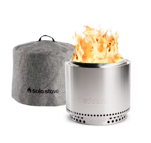 Bonfire, Stand & Shelter 2.0 Bundle 19.5 in. x 19.5 in. x 17.5 in. Outdoor Stainless Steel Wood Burning Fire Pit