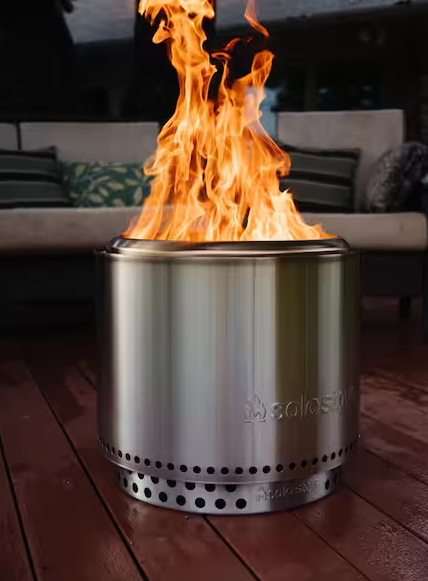 Bonfire, Stand & Shelter 2.0 Bundle 19.5 in. x 19.5 in. x 17.5 in. Outdoor Stainless Steel Wood Burning Fire Pit