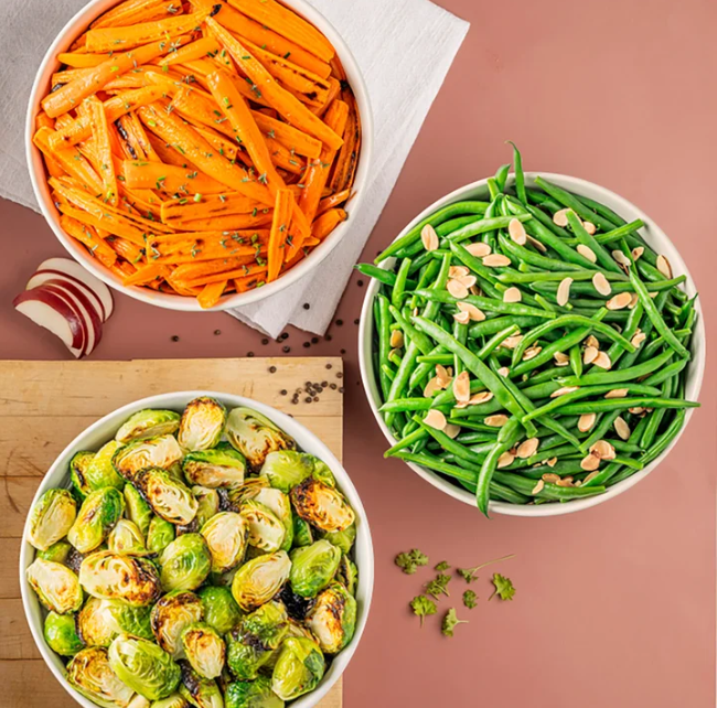 Trudeau Porcelain Serving Bowl Set, 3-piece