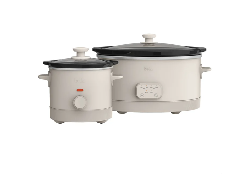 bella 6-quart Programmable Slow Cooker with Additional 2-quart Slow Cooker Set
