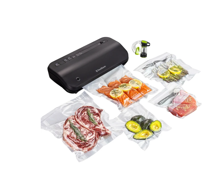 FoodSaver Preserve Vacuum Sealing System Starter Kit with Bags and Rolls