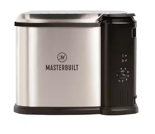 10 Liter XL Electric Fryer, Boiler, Steamer in Silver