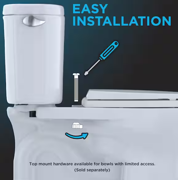 Elongated Soft Close Toilet Seat in Cotton White