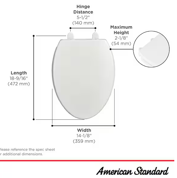 Transitional Elongated Slow Close EverClean Toilet Seat in White