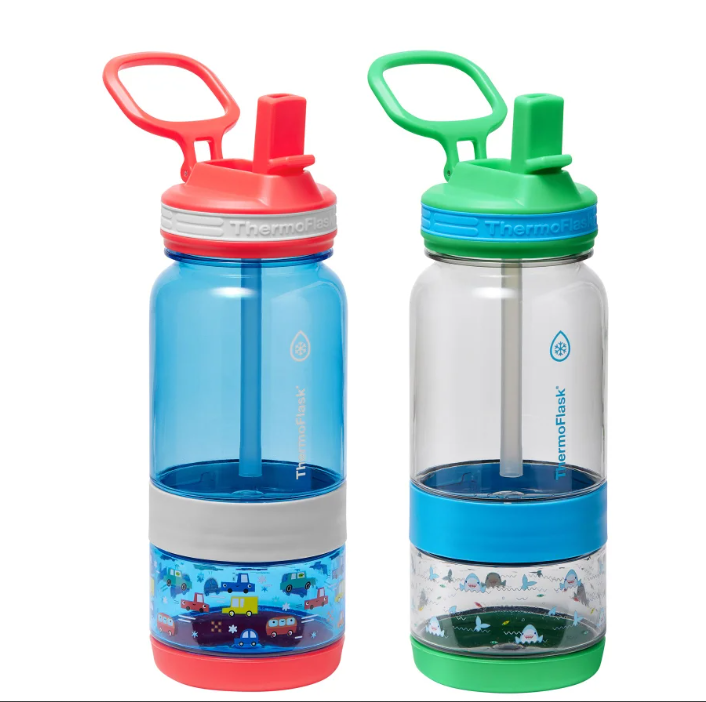 ThermoFlask 14 oz Snack Cup and Bottle, 2-pack