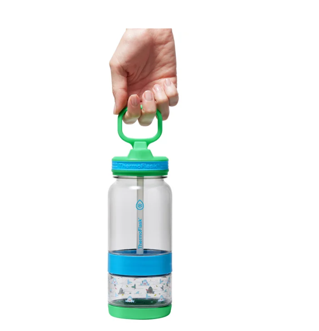 ThermoFlask 14 oz Snack Cup and Bottle, 2-pack