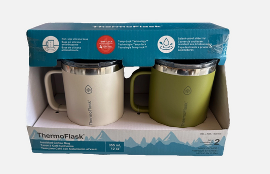 thermoflask 12oz Coffee Mug (2 Pack)