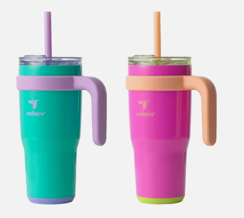 REDUCE 24oz Tumbler with Handle, Lid&Straw -Vacuum Stainless Steel-2PACK
