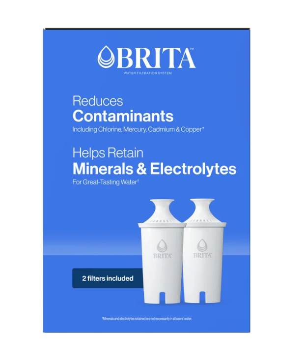 Brita Champlain Water Filter Pitcher, 10 Cup with 2 Filters
