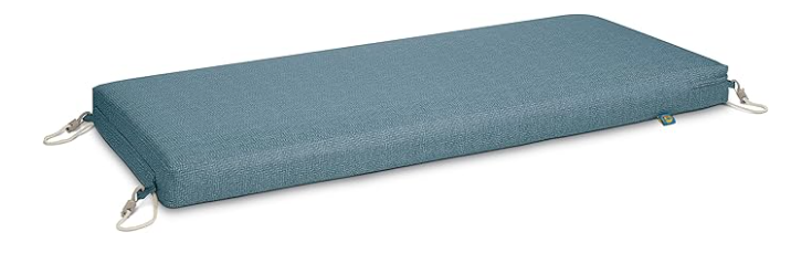 Duck Covers Weekend Water-Resistant Outdoor Bench Cushion, 42 x 18 x 3 Inch, Blue Shadow, Patio Furniture Cushions