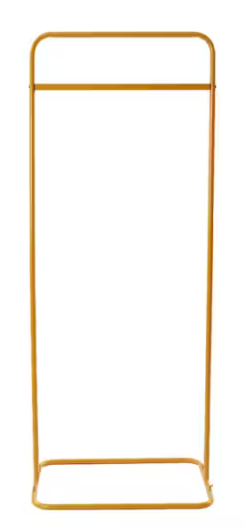 59.1 in. x 23.6 in. Yellow Modern Style Metal Wedding Welcome Sign Bracket Decorative Flower Rack Arbor