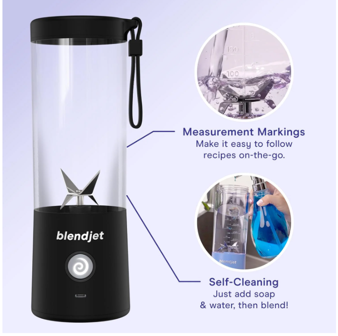 BlendJet 2, the Original Portable Blender, Black