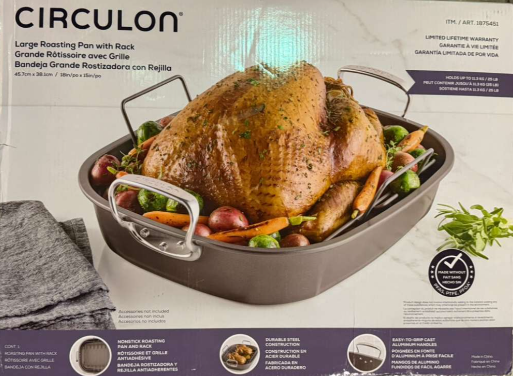 Circulon Nonstick Oval Roaster with Rack