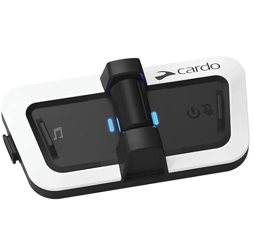 Cardo PACKTALK Outdoor Helmet Communication System, Great for Ski, Snowboard and Cycling (White, Single Pack)