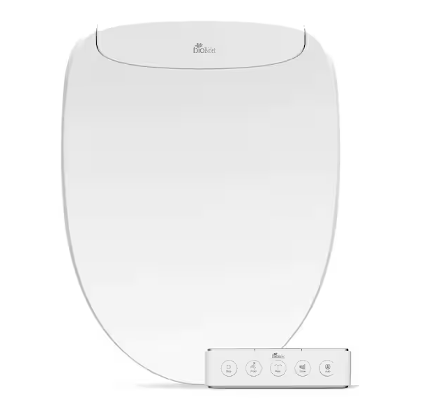 Discovery DLS Electric Bidet Seat for Elongated Toilets in White with Auto Open