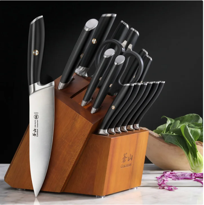 Cangshan L Series 17-piece German Steel Forged Knife Set