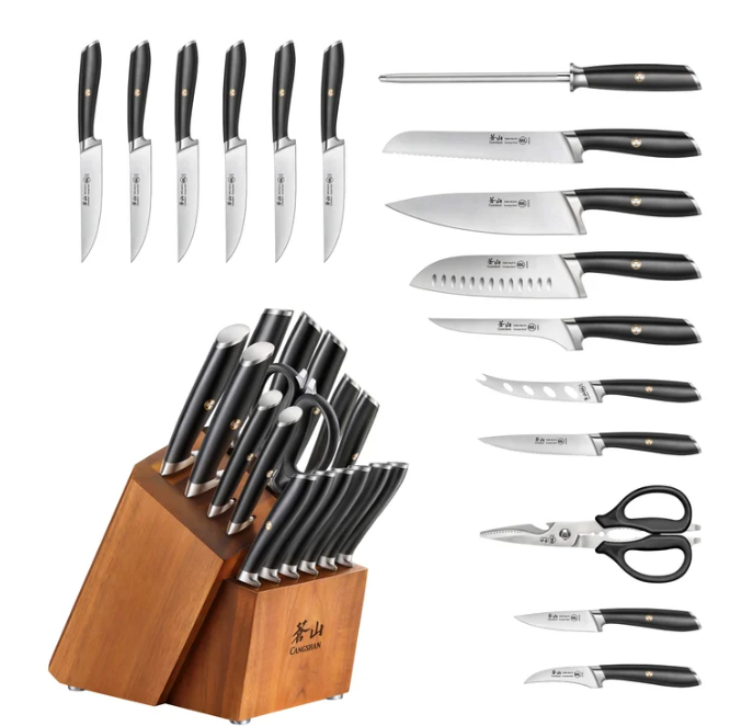 Cangshan L Series 17-piece German Steel Forged Knife Set