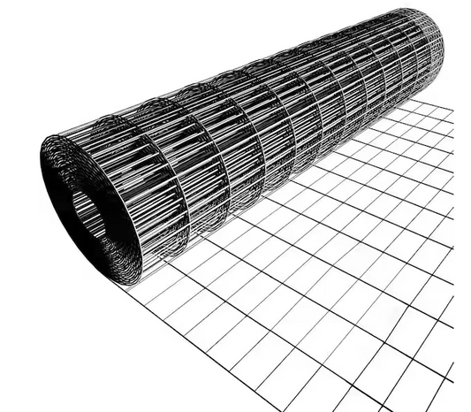 36 in. x 50 ft. Black Galvanized Steel Welded Mesh Coated Hardware Cloth, 16-Gauge Garden Chicken Wire Fencing