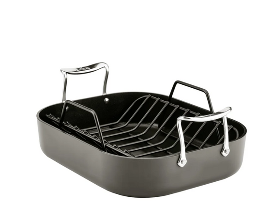 All-Clad Hard Anodized Nonstick Roaster with Rack