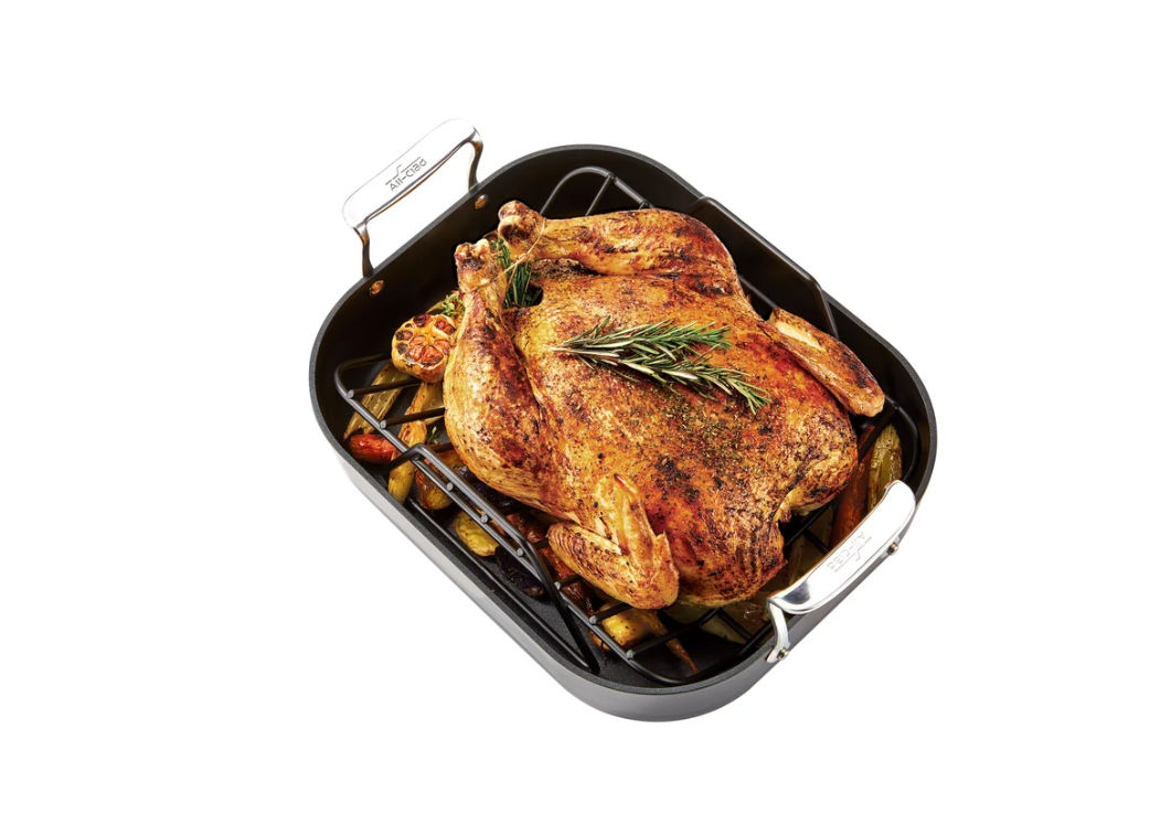 All-Clad Hard Anodized Nonstick Roaster with Rack