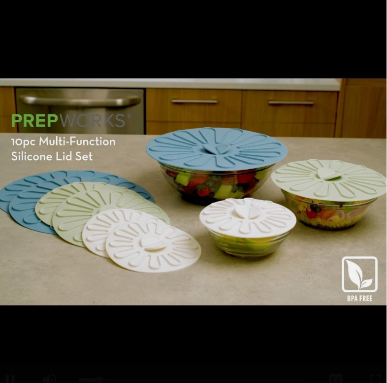 PrepWorks, 10 Pc Multi-Function Silicone Lid