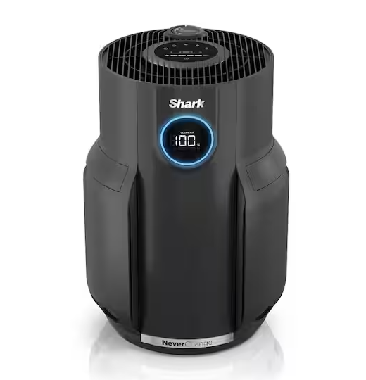 NeverChange 650 sq.ft HEPA Filter Outlet Plug Air Purifier and Cleaner in Grey w/ Timer, for Dust, Smoke, Bedroom,Office
