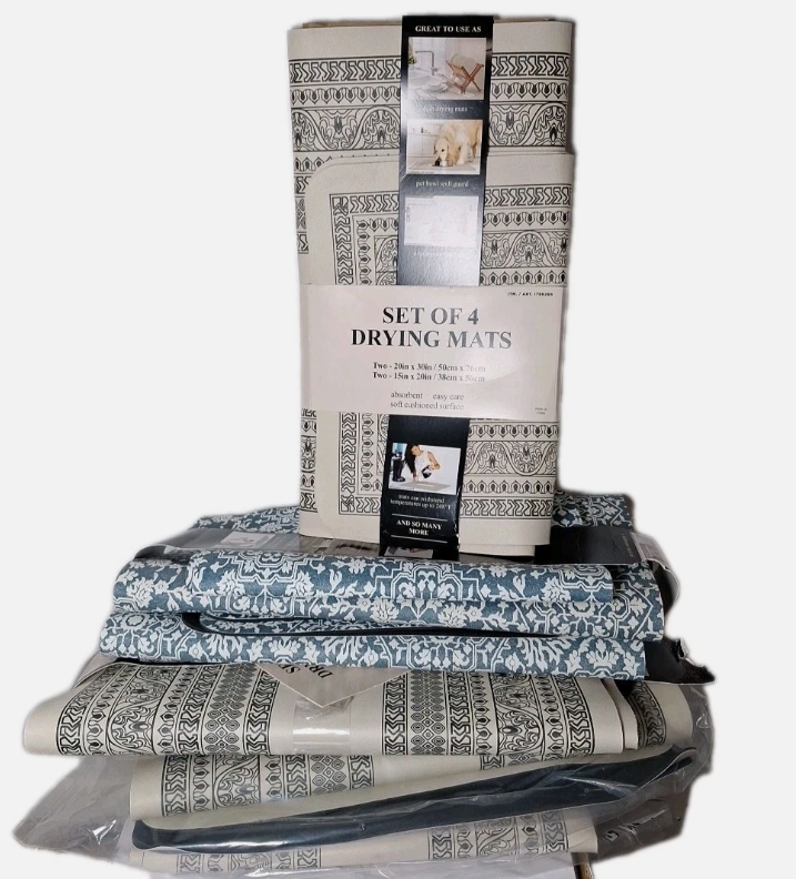 Set of 4 Pack Multi Purpose Drying Mats