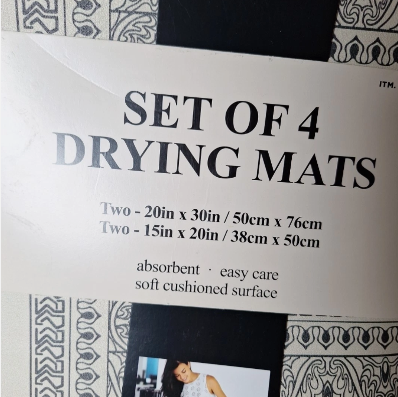 Set of 4 Pack Multi Purpose Drying Mats
