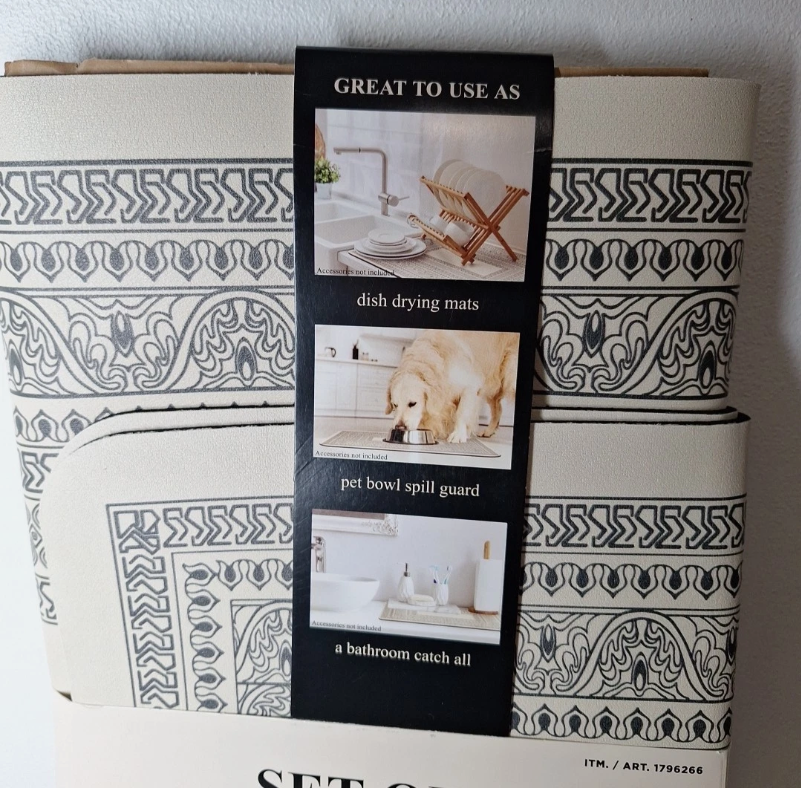 Set of 4 Pack Multi Purpose Drying Mats