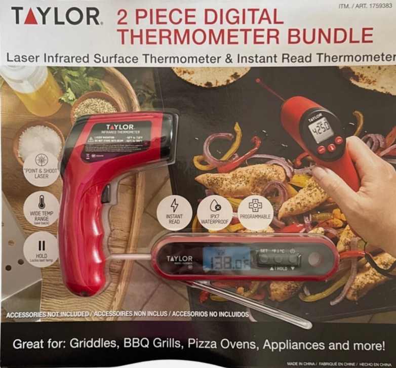 Taylor 2-Piece Digital Thermometer Bundle