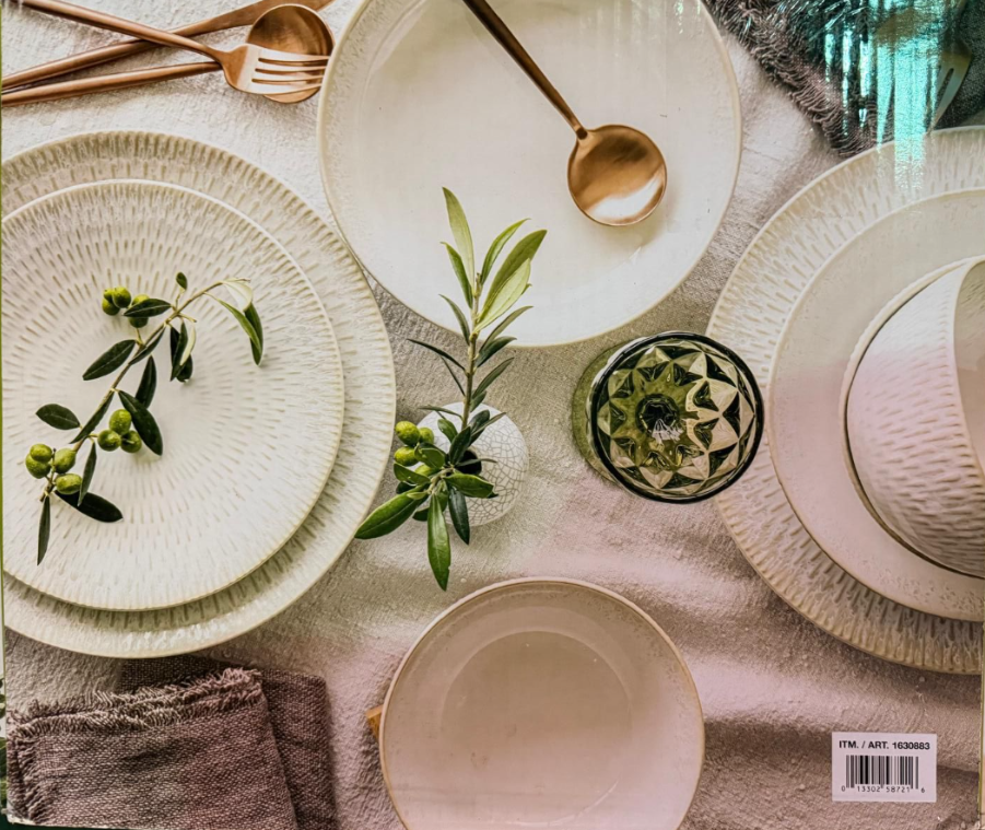 16 PCS New Over and Back Dinner Se