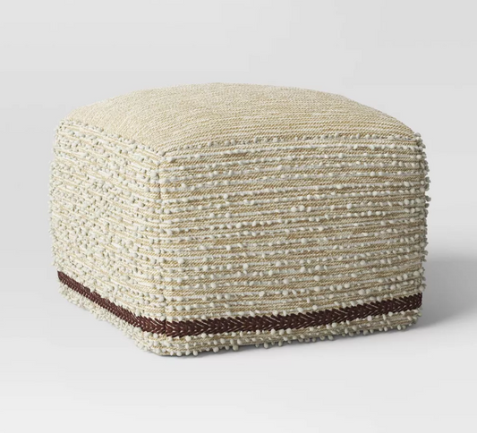 Branchville Square Pouf Cream Boucle - Threshold™