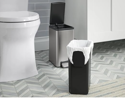 Kohler 2-Pack 6L Stainless Steel Step Trash Bin