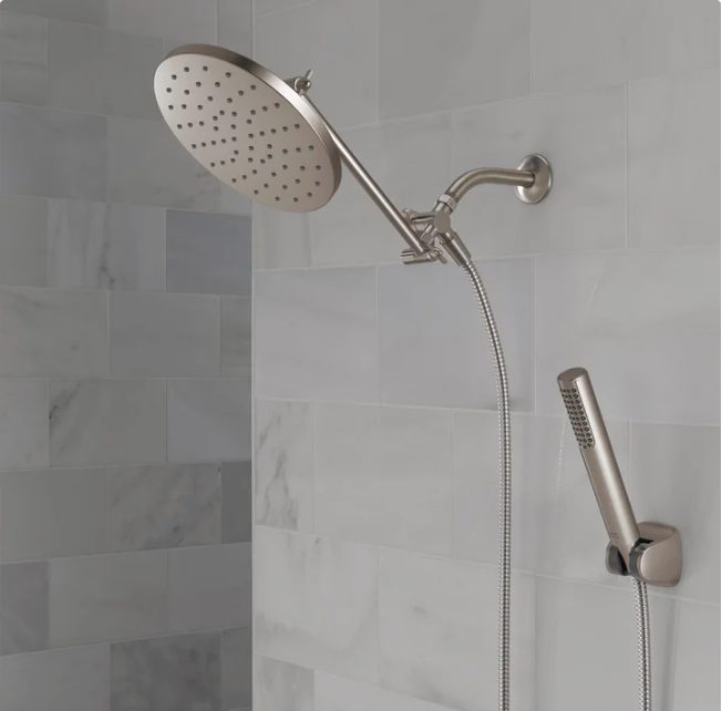 Delta Adjustable Shower Head with Hand Shower