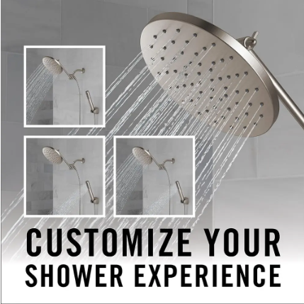 Delta Adjustable Shower Head with Hand Shower