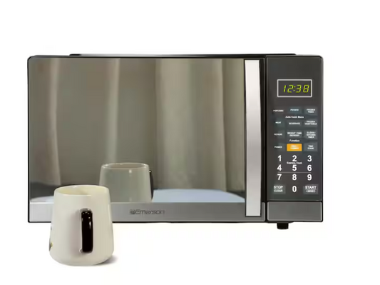 1.1 cu. ft. 1100W Touch Control Microwave Oven with Grill, Stainless Steel and Mirror Finish, MWG1191SB