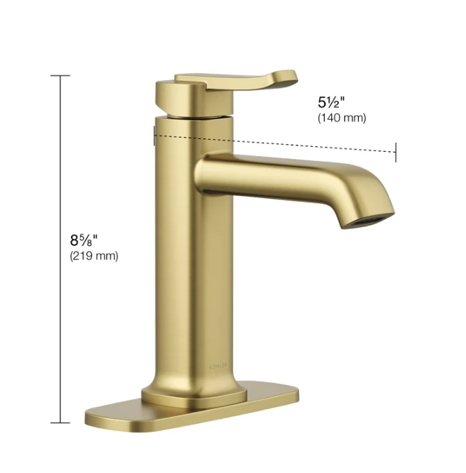 Kohler Cordate Single-handle Bathroom Faucet