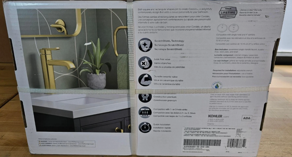 Kohler Cordate Single-handle Bathroom Faucet