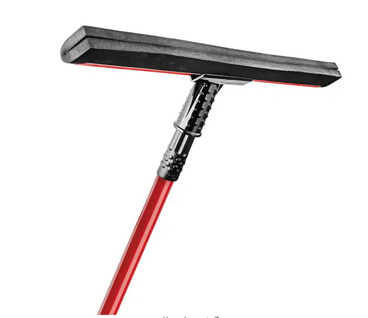 18 in. High Power Flex Foam Blade Floor Squeegee with 4.6 ft. Steel Handle