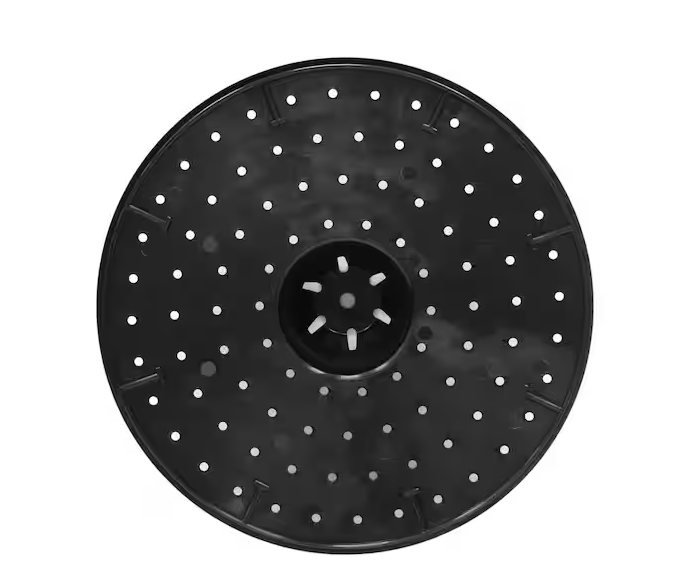 Florencia Large Black Rubber Recycled Self-Watering Round Planter Set (19.5 in. L x 19.5 in. W x 20 in. H)