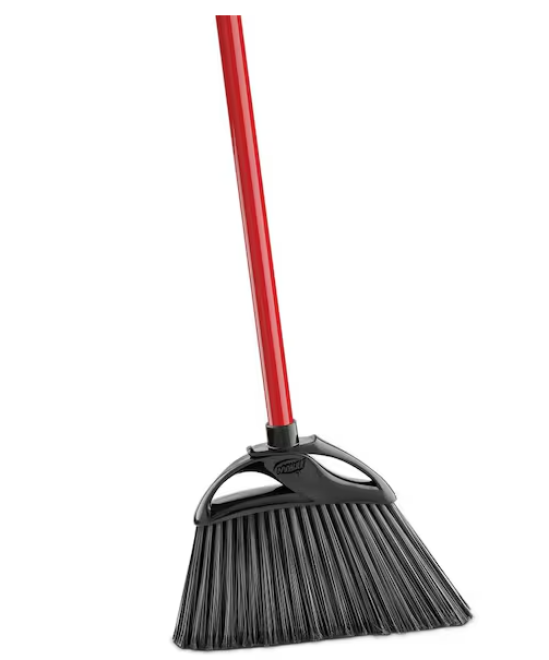 11 in. High Power Indoor/Outdoor Angle Broom with Steel Handle
