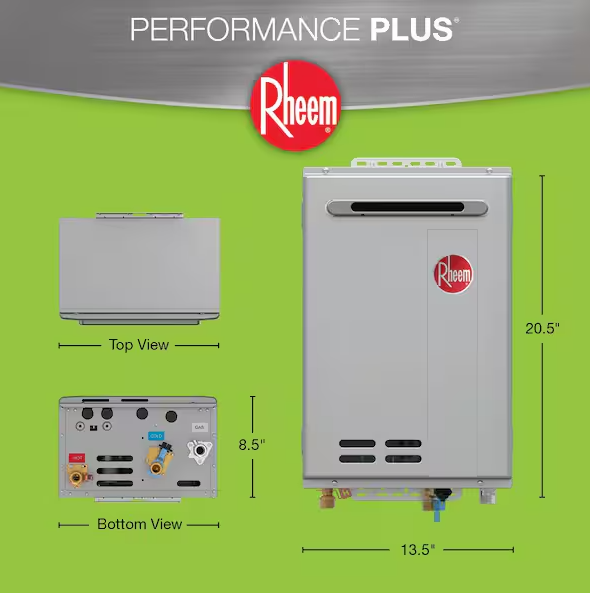 Performance Plus 8.4 GPM Smart Non-Condensing Outdoor Liquid Propane Tankless Water Heater