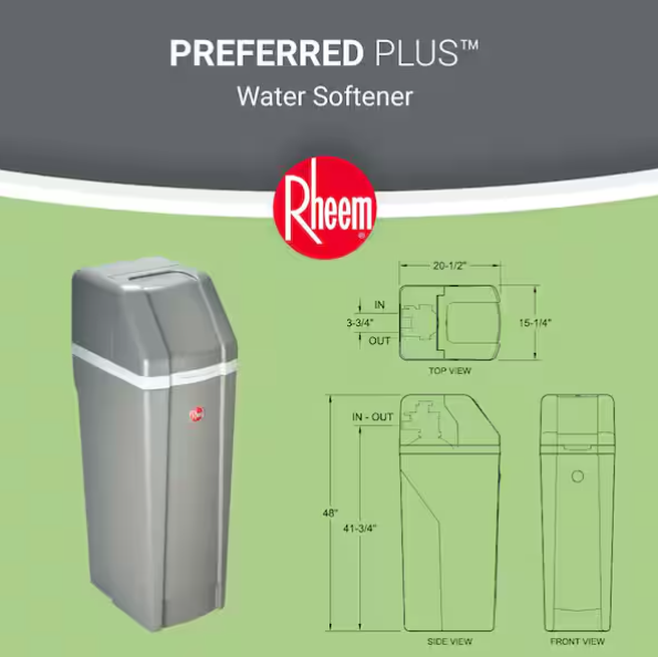 42,000 Grain Preferred Plus Water Softener for Hard Water and Iron Reduction