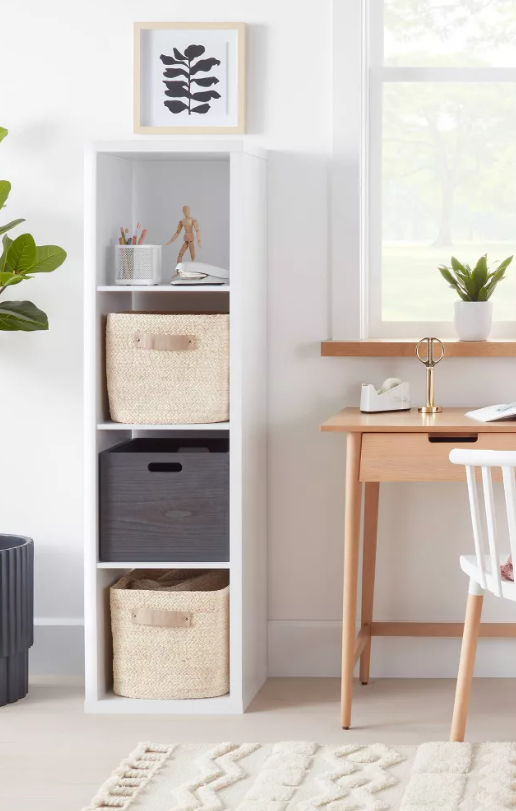 13'' 4 Cube Vertical Organizer White - Brightroom™