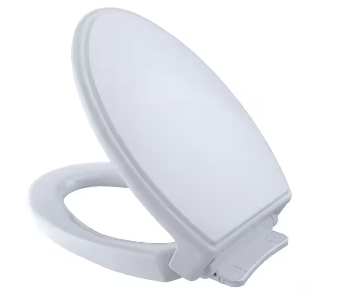 Traditional Elongated SoftClose Toilet Seat in Cotton White
