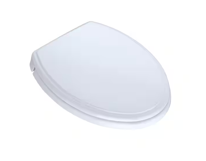 Traditional Elongated SoftClose Toilet Seat in Cotton White