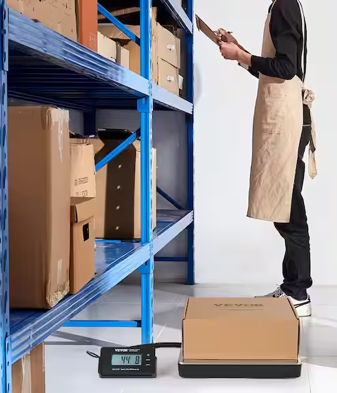 Digital Shipping Scale 440 lbs. LCD Screen Package Food Scale with Timer, Tare Function for Home Wired Connection