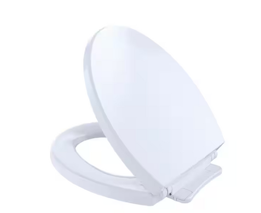 Round SoftClose Toilet Seat in Cotton White