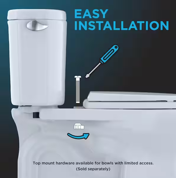 Round SoftClose Toilet Seat in Cotton White