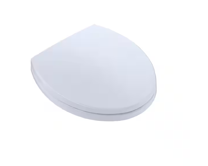 Round SoftClose Toilet Seat in Cotton White